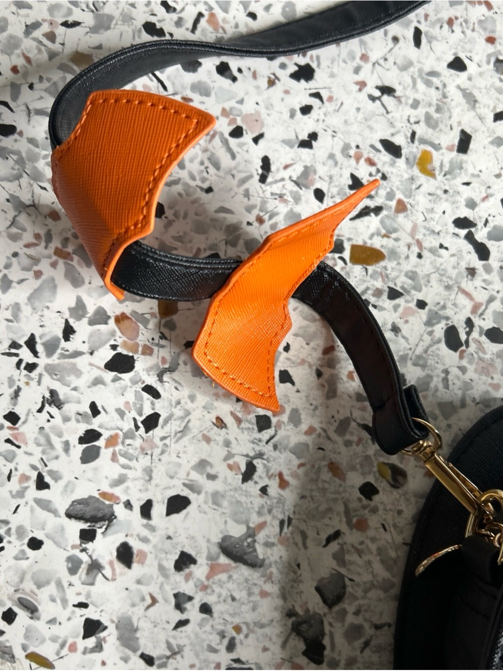 Pumpkin Jack O Lantern Crossbody Purse Black & Orange Bag Halloween Spooky - Picture 3 of 6